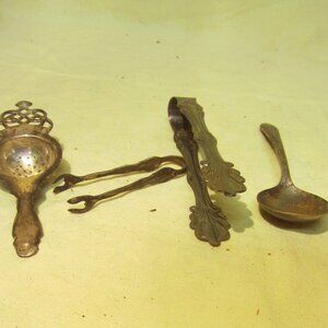 VTG 4 PC METALWARE, GREAT FOR A BAR, OR USE SEPERATELY